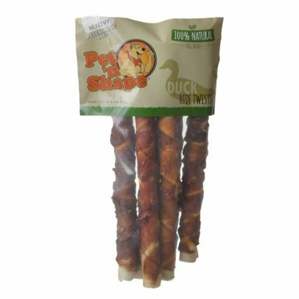 Pet N Shape 16 oz 100 Percent Natural Duck Hide Twists 21616